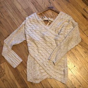 Wrap front Boutique sweater